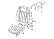 Dodge Charger Seat Cover Diagram - 1HL291DVAB