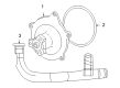 Chrysler Voyager Water Pump Gasket Diagram - 4781172AB