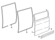 Dodge B3500 Door Seal Diagram - 55359218AC