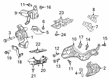 Ram 1500 Classic Transmission Mount Diagram - 68155064AC