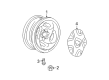 Dodge Durango Lug Nuts Diagram - 6036503AA
