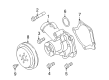 Chrysler Water Pump Pulley Diagram - MD371390