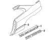 1996 Dodge Avenger Door Moldings Diagram - MR747039