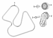 Ram A/C Idler Pulley Diagram - 68483661AA