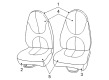 2004 Dodge Dakota Seat Cover Diagram - ZY651L5AA