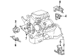 Dodge Dynasty Engine Mount Bracket Diagram - 4446202
