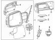 2025 Ram 1500 Mirror Cover Diagram - 7UP94KXJAA