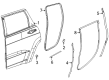Jeep Wagoneer Door Seal Diagram - 68418915AA