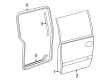 2004 Chrysler Town & Country Door Seal Diagram - 5020551AE