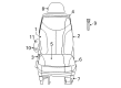 2008 Dodge Grand Caravan Armrest Diagram - 1JA921S3AA