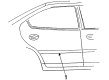 1998 Dodge Neon Door Moldings Diagram - RG28TZZAA