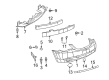 2010 Chrysler Sebring Grille Diagram - 5155643AA
