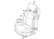 Chrysler Sebring Seat Cover Diagram - 1DA951L2AA