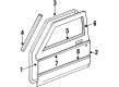 Jeep Comanche Door Moldings Diagram - 55015529