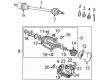 Chrysler CV Boot Diagram - 5014914AA