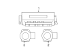 Chrysler Parking Assist Distance Sensor Diagram - 68195605AH