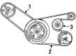 Dodge Caravan Serpentine Belt Diagram - 4861400AC