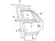 1994 Dodge Shadow Door Moldings Diagram - X068EX9