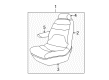 2002 Dodge Caravan Seat Cushion Diagram - UE621T5AA