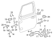 Jeep Wrangler Trunk Lid Latch Diagram - 68283296AB