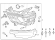 Jeep Headlight Cover Diagram - 68432405AA