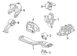 Dodge Journey Engine Mount Bracket Diagram - 68054693AB