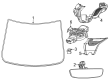 Dodge Charger Daytona Windshield Diagram - 68575145AD