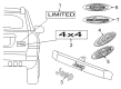 Jeep Compass Emblem Diagram - 5113554AA