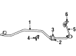 Dodge Ram 1500 Sway Bar Link Diagram - 52106057AA