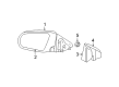 Chrysler Sebring Car Mirror Diagram - 1AK921RHAD