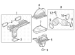 2022 Jeep Grand Cherokee Air Intake Coupling Diagram - 68343569AB