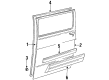 Dodge B2500 Door Seal Diagram - 55359218AC