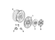 Dodge Dakota Wheel Cover Diagram - 5HR27PA7AA