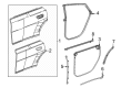 2025 Dodge Charger Daytona Weather Strip Diagram - 68592091AC