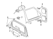 Dodge B3500 Car Mirror Diagram - 55077071AA