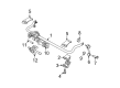 Jeep Wrangler JK Sway Bar Bracket Diagram - 52110141AD