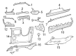 2024 Jeep Grand Cherokee Steering Column Cover Diagram - 6PM172X7AE
