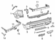 2022 Jeep Cherokee Bumper Diagram - 68410396AB