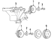Jeep A/C Idler Pulley Diagram - 53002905