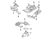 Chrysler LHS Engine Mount Bracket Diagram - 4663228AB