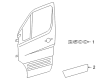 2007 Dodge Sprinter 2500 Door Moldings Diagram - 1RQ37P01AA