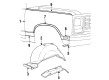 Dodge W150 Fender Diagram - 4504124