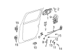 Jeep Rear Door Striker Diagram - 4780607AB