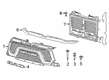 2020 Ram 1500 Grille Diagram - 68645024AA