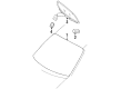 Chrysler Voyager Windshield Diagram - 5014214AB