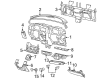 2006 Chrysler PT Cruiser Steering Column Cover Diagram - YW76DKAAC