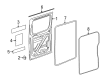 Dodge Sprinter 2500 Door Seal Diagram - 68014678AA