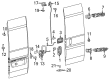 Ram ProMaster 1500 Door Latch Assembly Diagram - 68229629AA