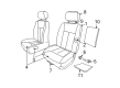 2006 Dodge Dakota Seat Cover Diagram - 1EC711J3AA