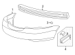 Chrysler Sebring Bumper Diagram - 5152057AB